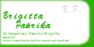 brigitta paprika business card